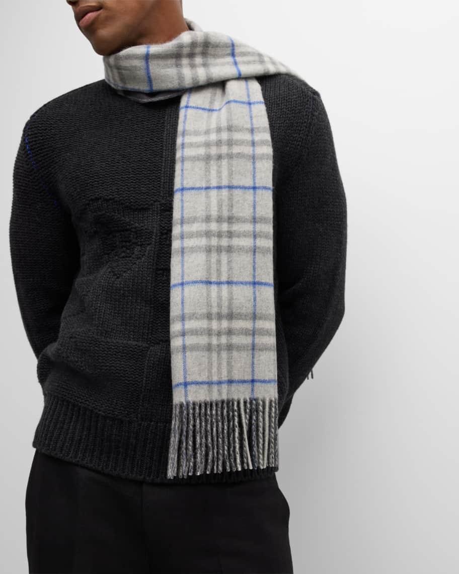 Men's Cashmere Reversible Giant Check Scarf Product Image