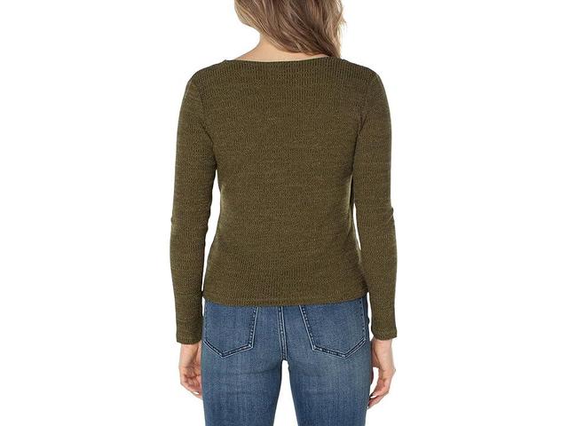 Liverpool Los Angeles Drape Front Knit Top Product Image