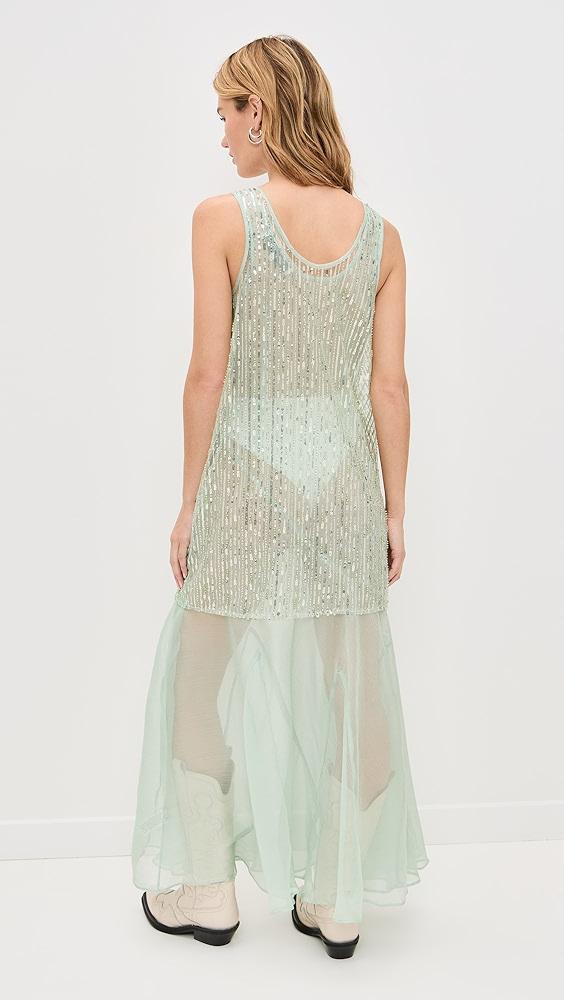 endless rose Sequins Overlay Chiffon Maxi Dress | Shopbop Product Image