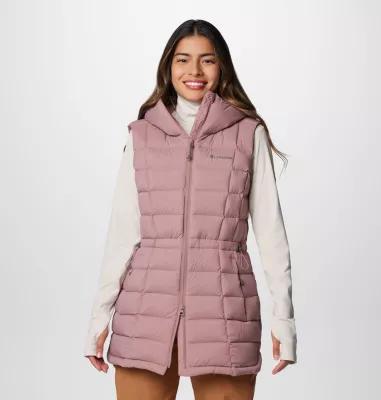 Columbia Womens Ardenwood Mid hooded Down Vest- Product Image