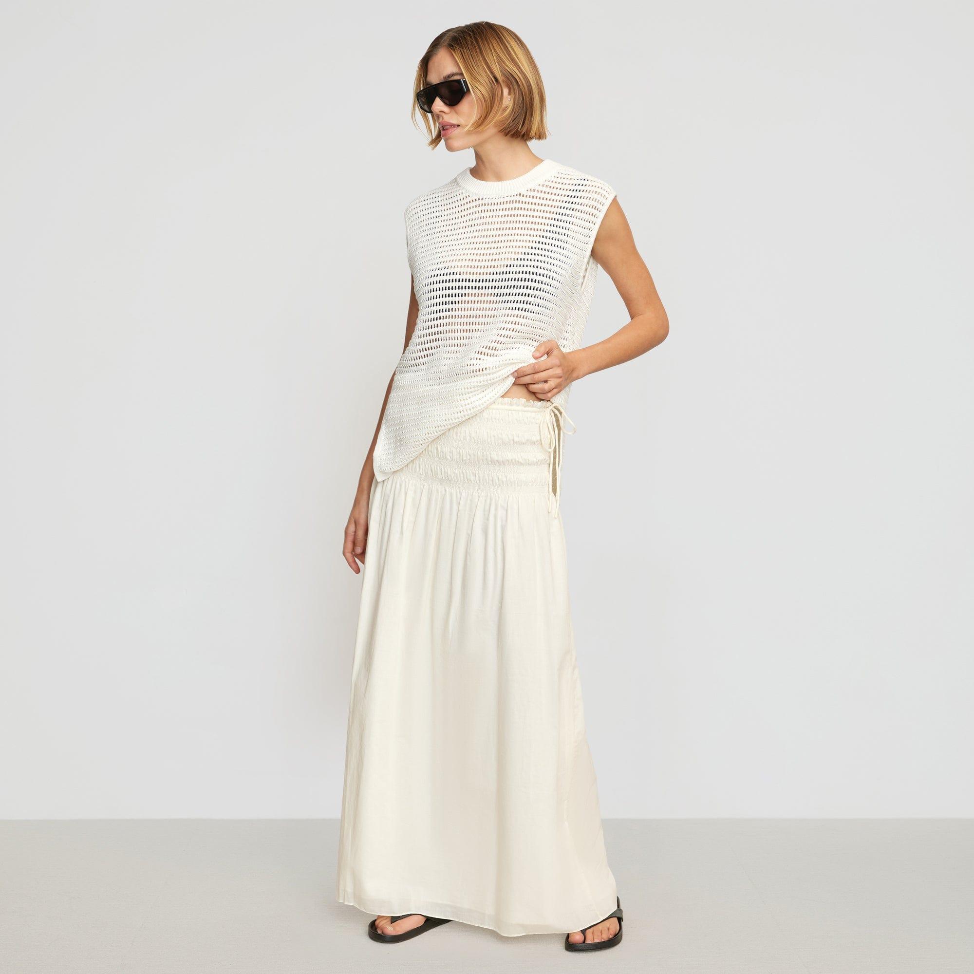 Adé Smocked-Waist Maxi Skirt Product Image