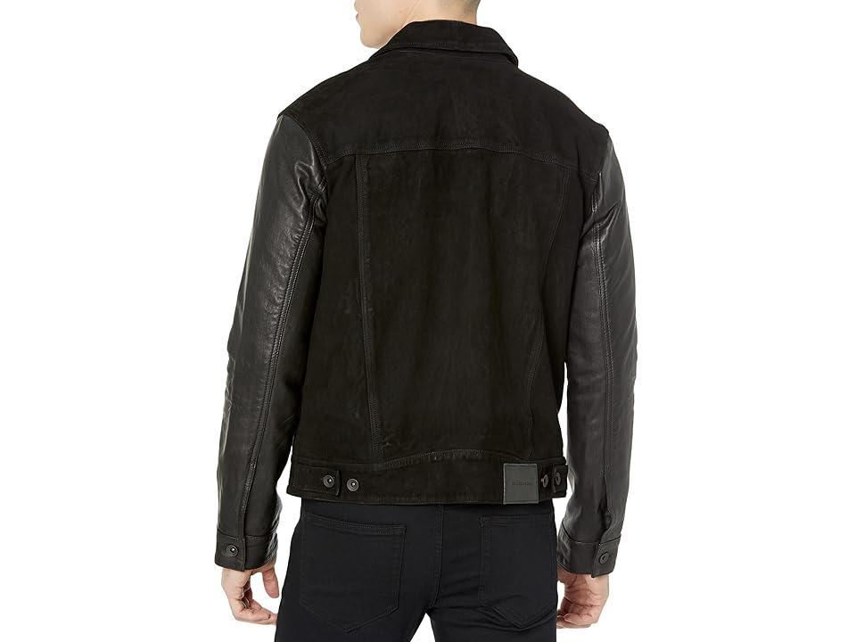 John Varvatos Rex Trucker - Modern Trucker Jacket, Shank Closure L1448Y4 Men's Clothing Product Image