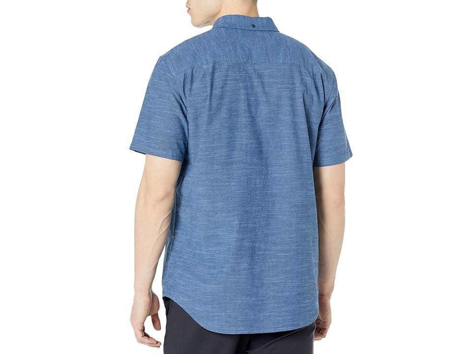 Hurley One Only Stretch Short Sleeve Woven (Obsidian 2) Men's Clothing Product Image