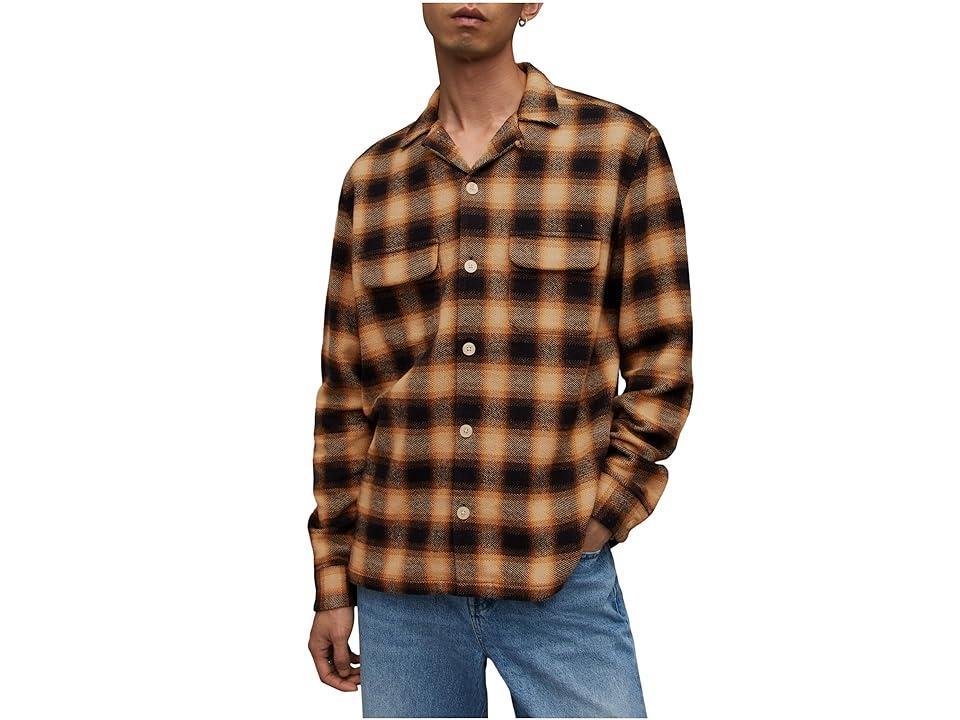 AllSaints Telesto Relaxed Fit Plaid Cotton Flannel Button-Up Shirt Product Image