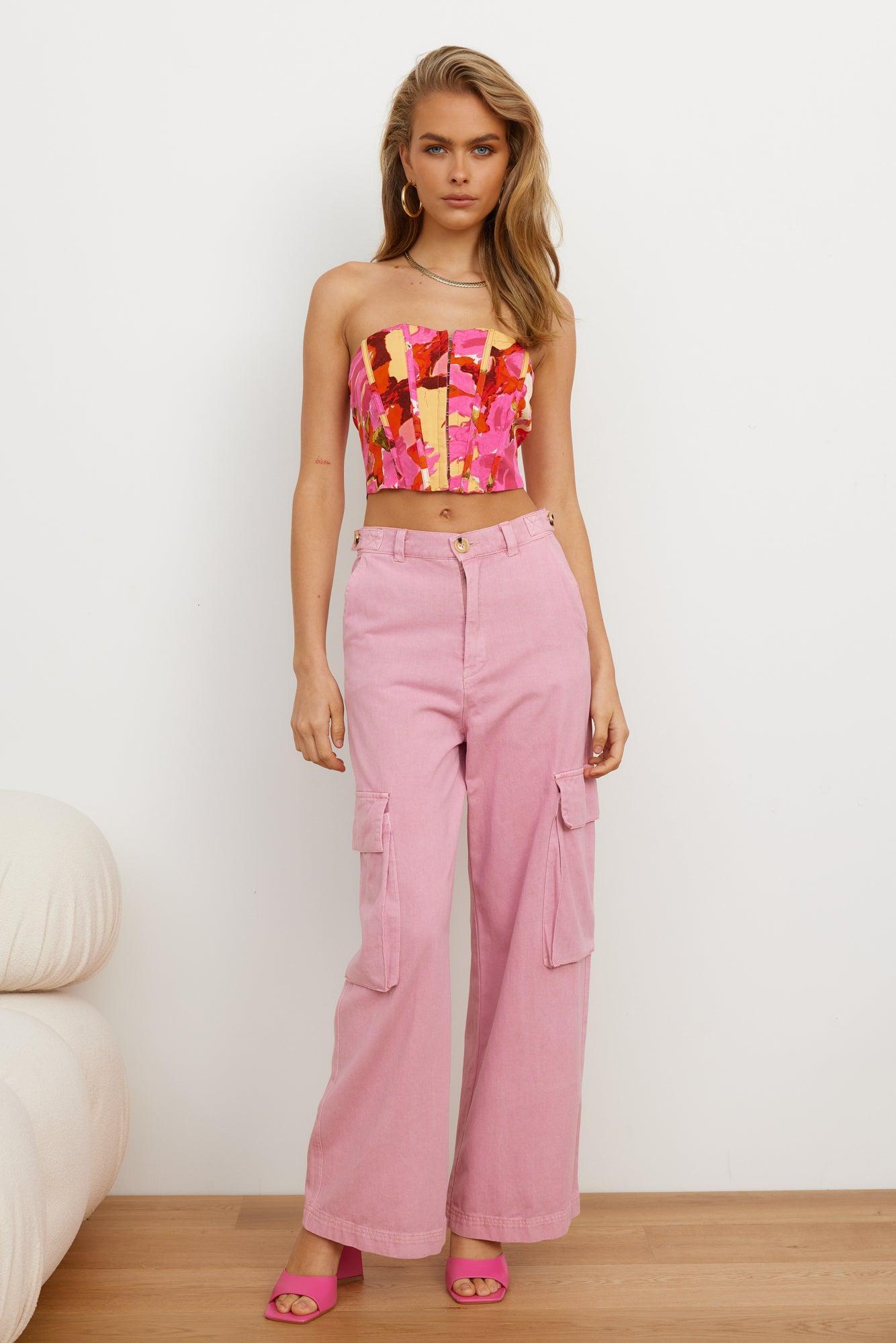 Own The Show Pants Pink Product Image