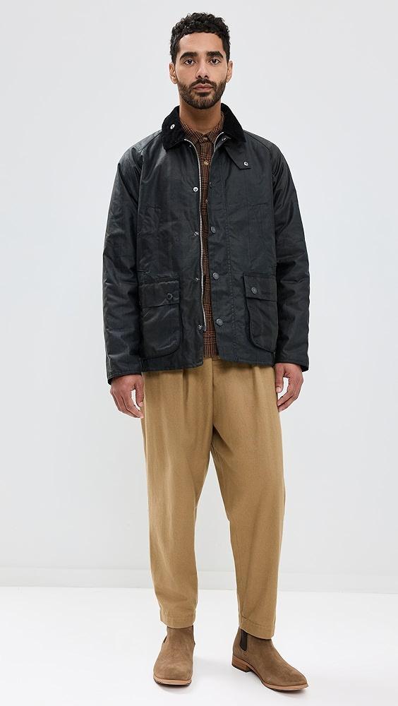 Barbour Bedale Modern Check Wax Jacket | Shopbop Product Image