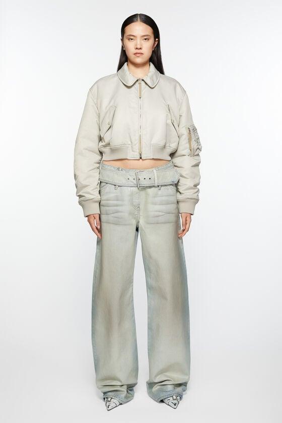 Coated denim trousers Product Image