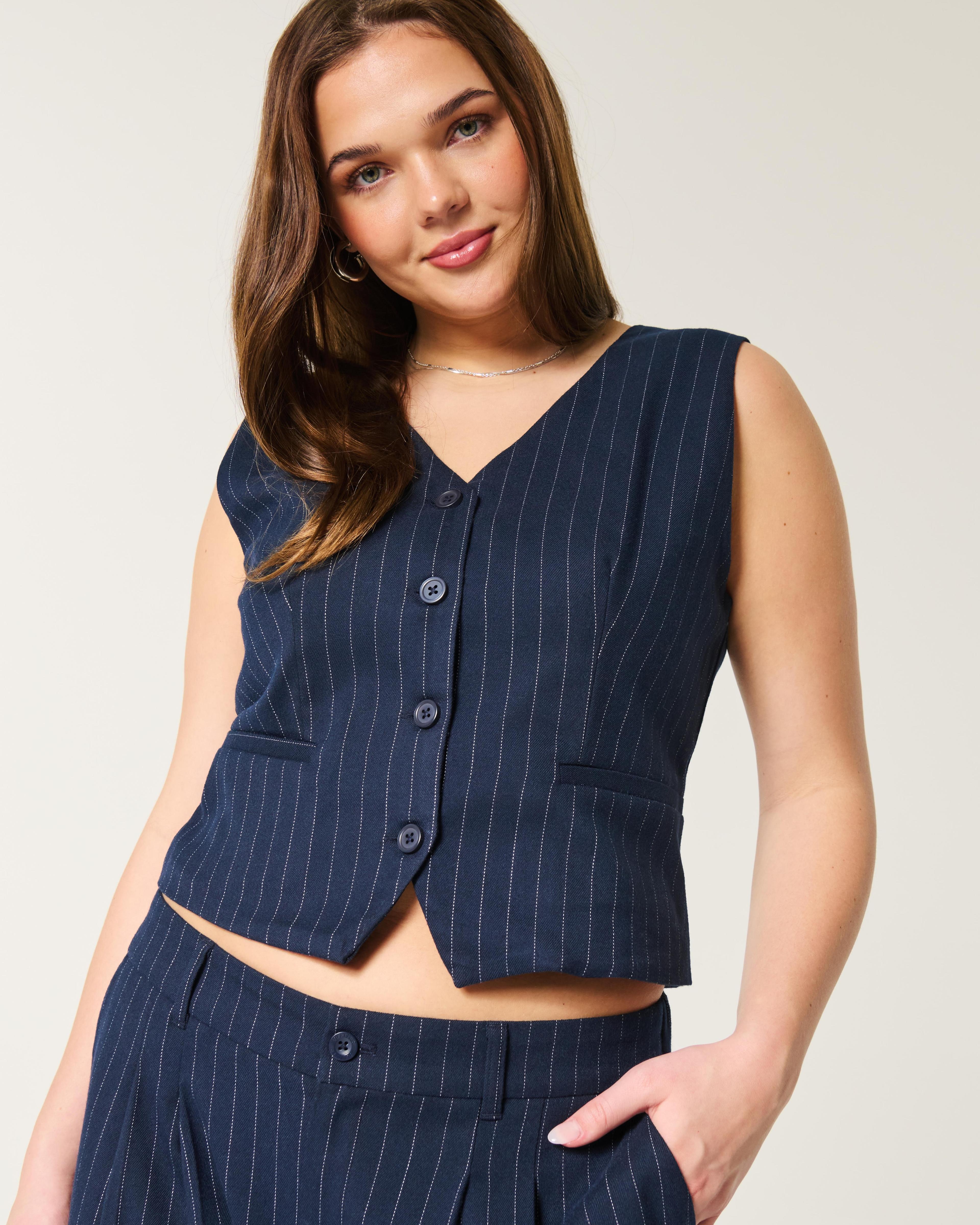 Longer-Length Button-Through Vest Product Image