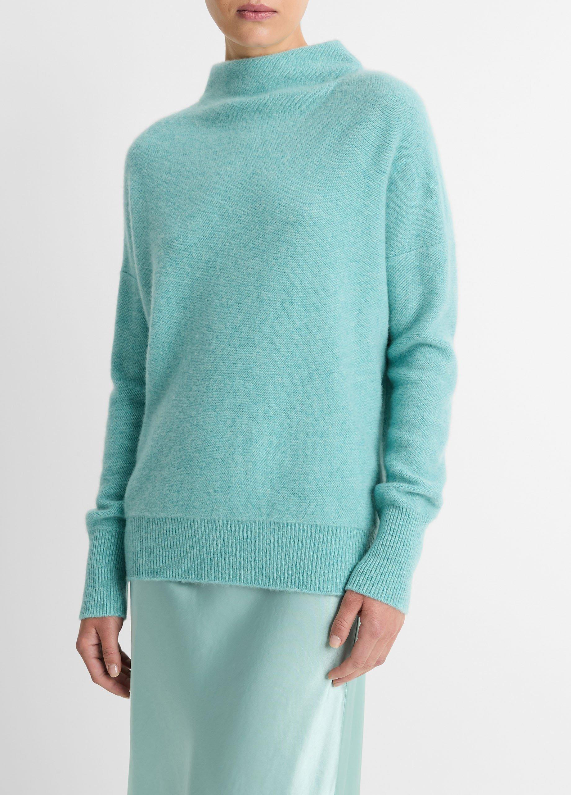 Plush Cashmere Funnel Neck Sweater Product Image