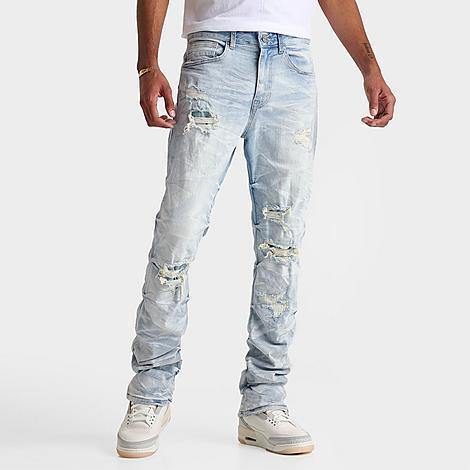 Smoke Rise Mens Distressed Straight Denim Pants Product Image