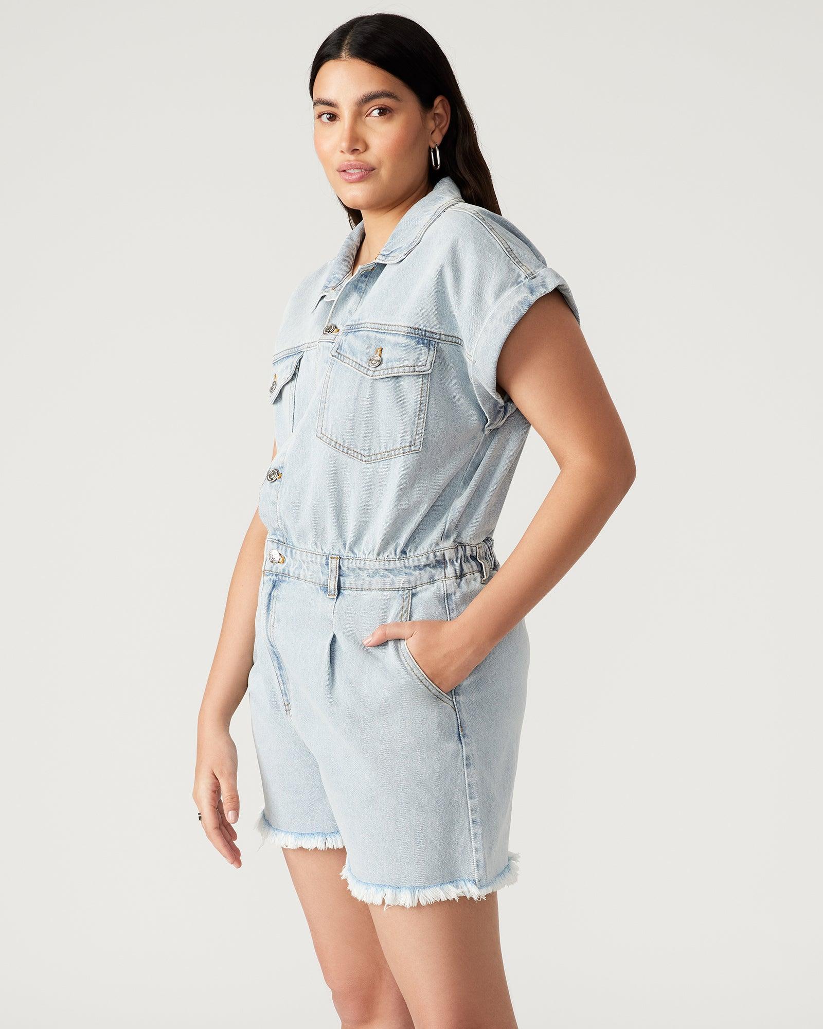 CALLIOPE DENIM ROMPER Female Product Image