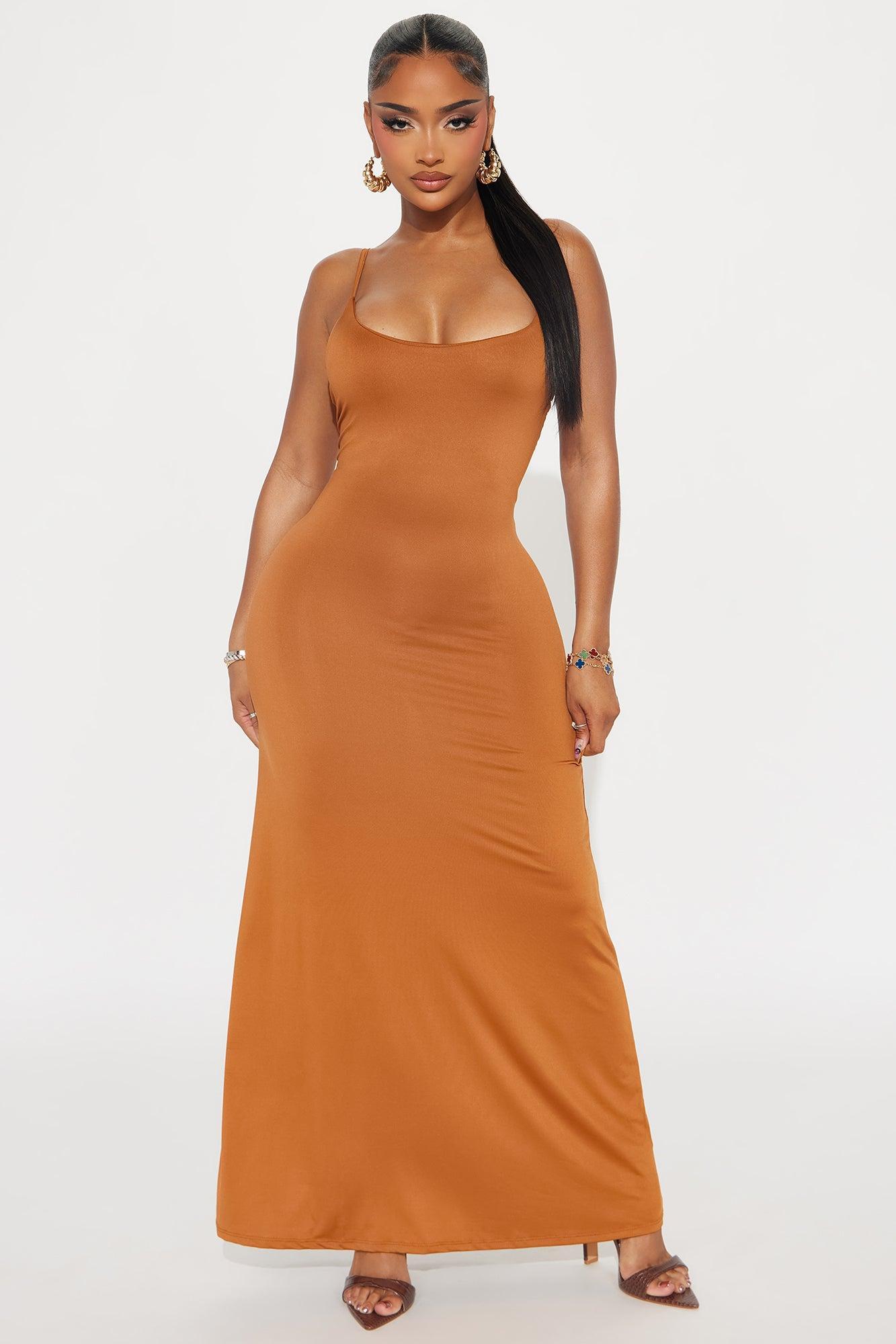 Elegant Ease Maxi Dress - Brown Product Image