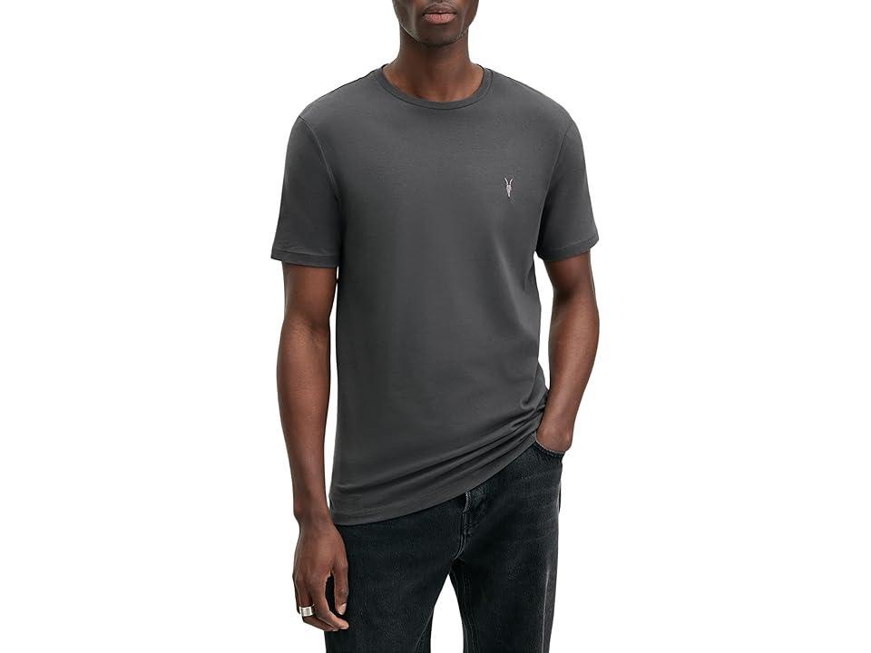 AllSaints Brace Short Sleeve Crew (Carter Grey) Men's Clothing Product Image