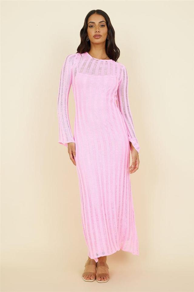 Exploration Maxi Dress Pink Product Image