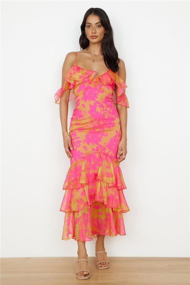 Party On Maxi Dress Pink Product Image