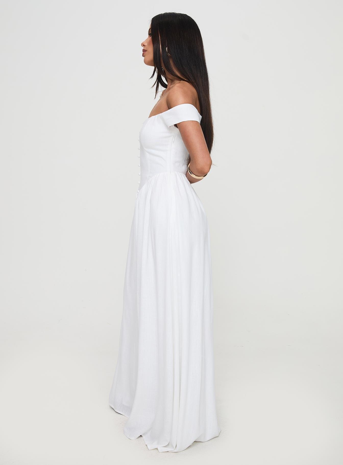 Romantic Maxi Dress White Product Image