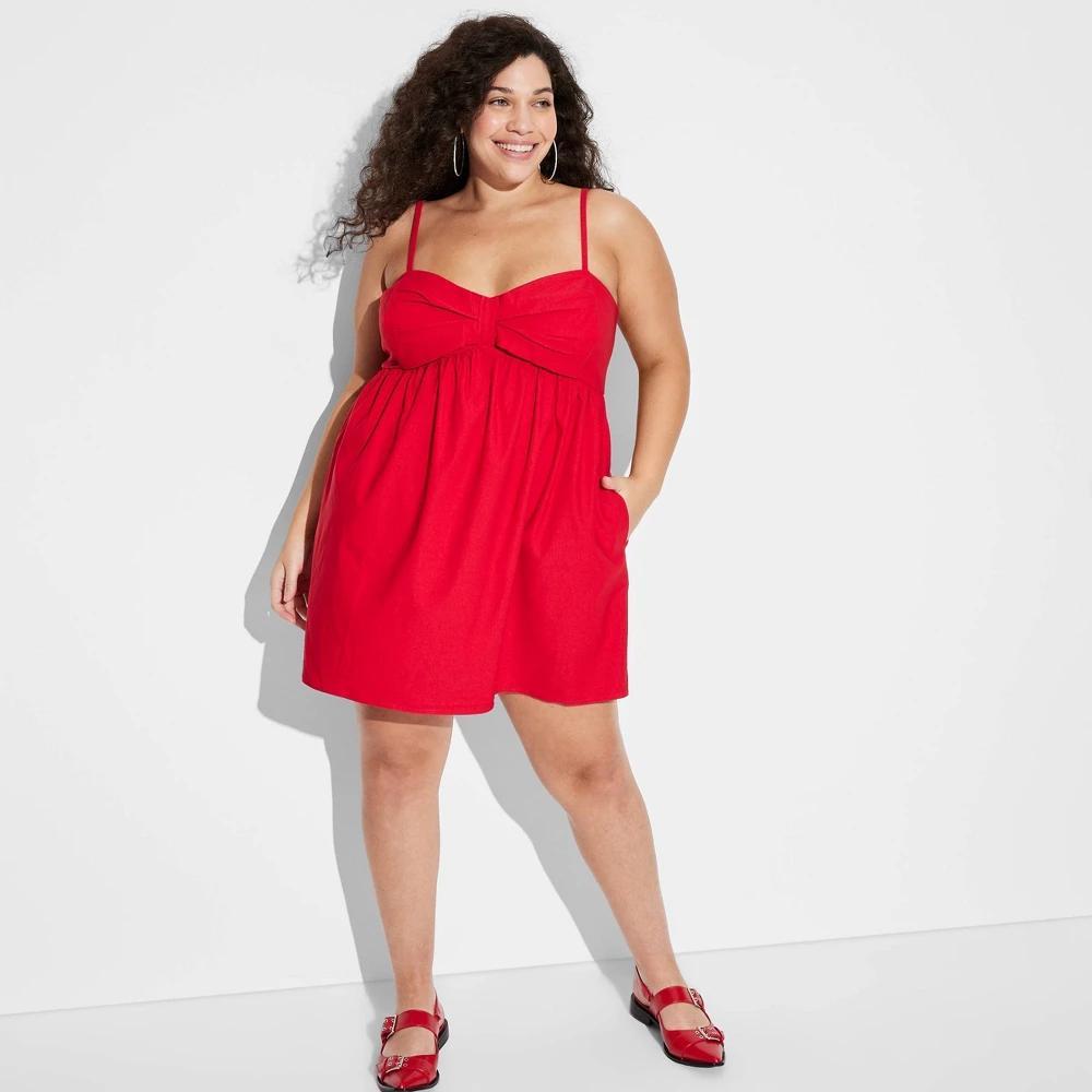 Womens Mini A-Line Dress - Wild Fable Red product image