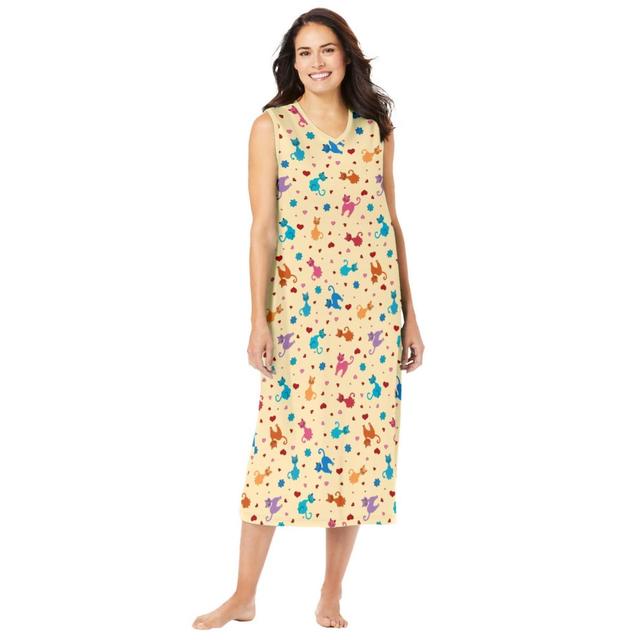 Dreams & Co. Womens Long Sleeveless Sleepshirt Product Image