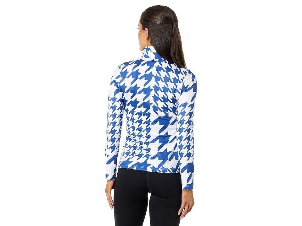 Spyder Houndstooth 1/2 Zip (Electric ) Women's Clothing Product Image