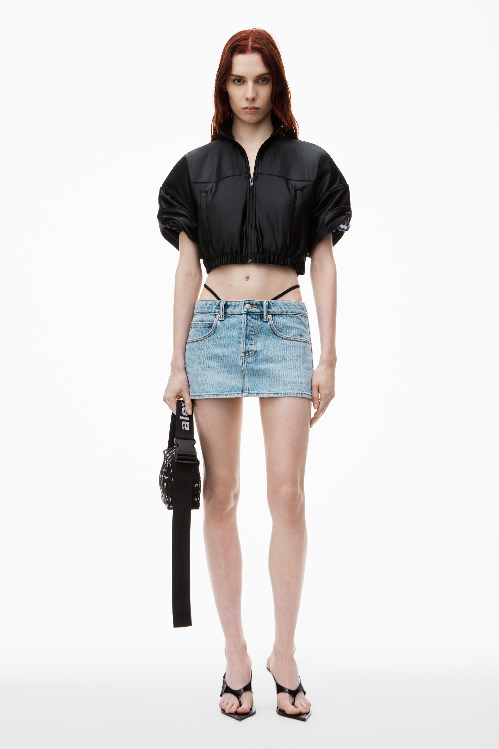 Mini Skirt With Pre-styled Logo Thong Product Image