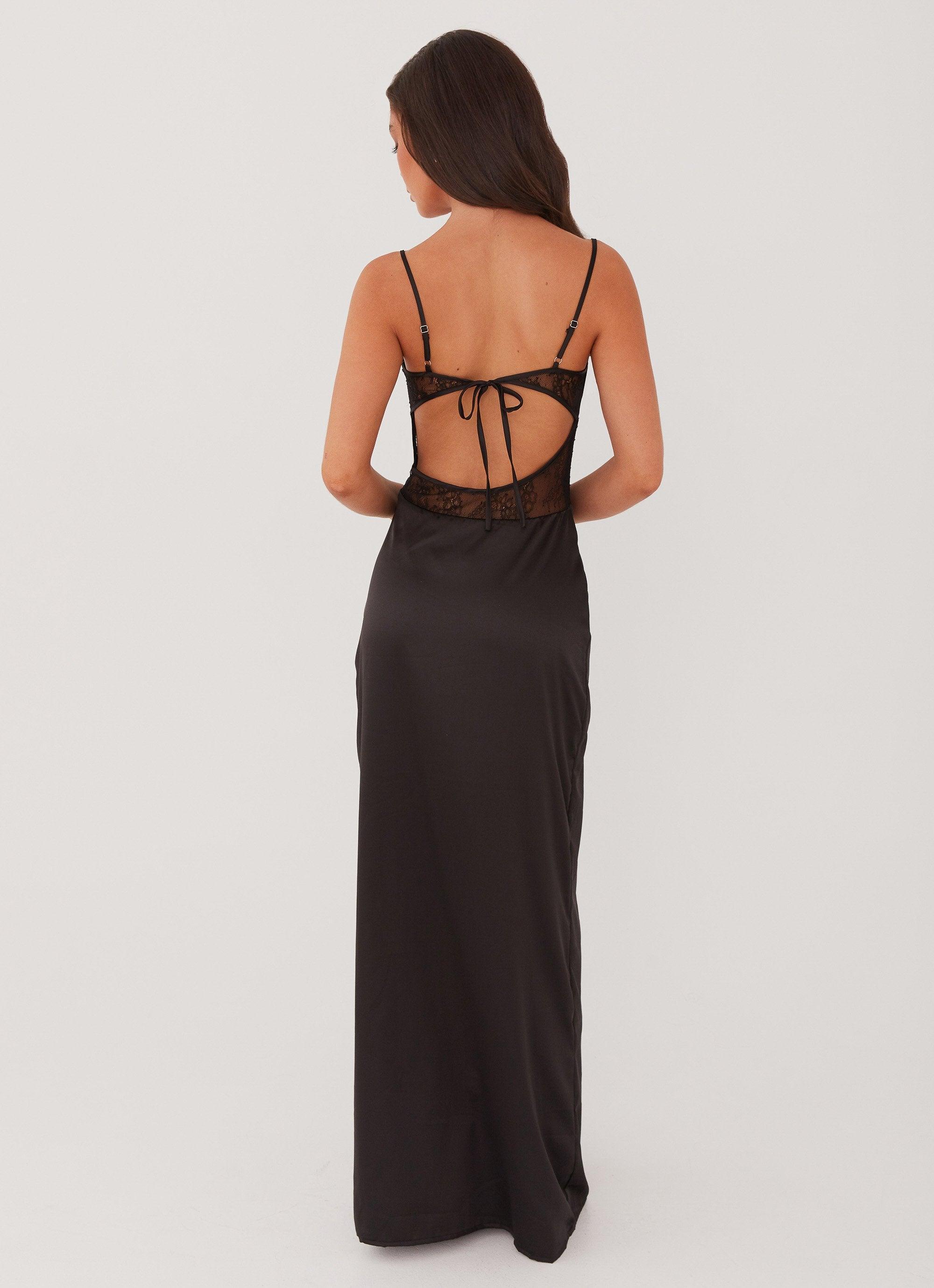 Palais Royale Lace Maxi Dress - Black Product Image