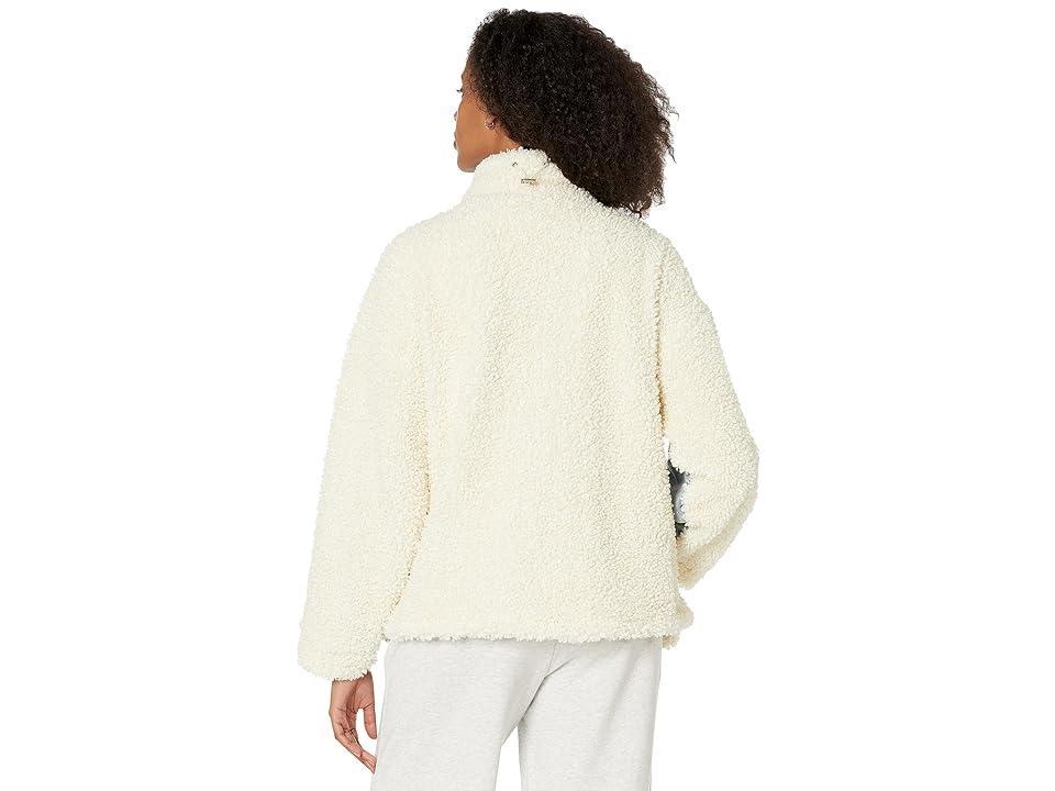 Blank NYC Off-White Sherpa and Denim Trucker Jacket (Bear Hug) Women's Clothing Product Image