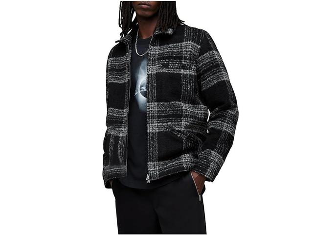 AllSaints Phoenix Plaid Zip-Up Shirt Jacket Product Image