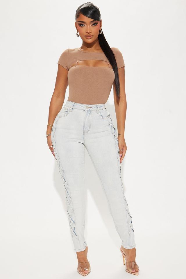 Still In Love Stretch Skinny Jeans - Light Wash Product Image