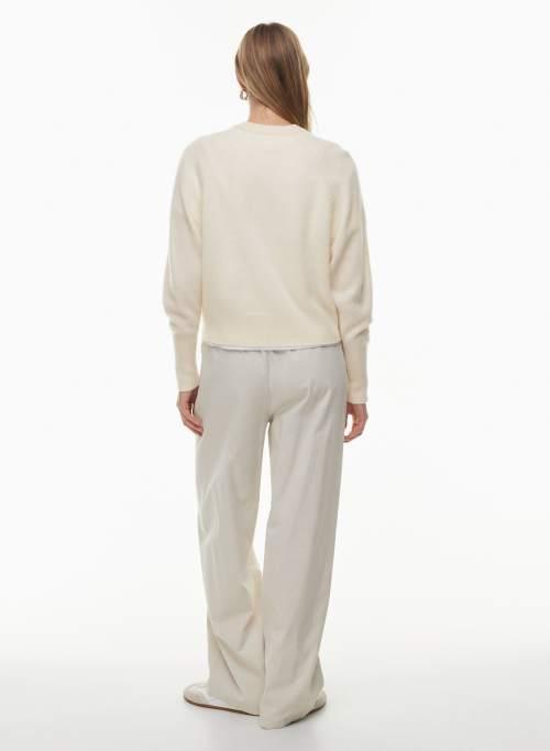 luxe cashmere crew sweater Product Image