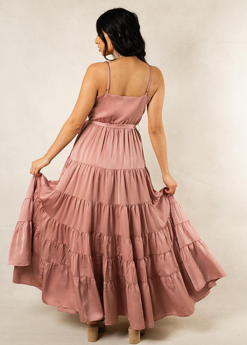 Zayla Bridesmaid Dress in Mauve Product Image