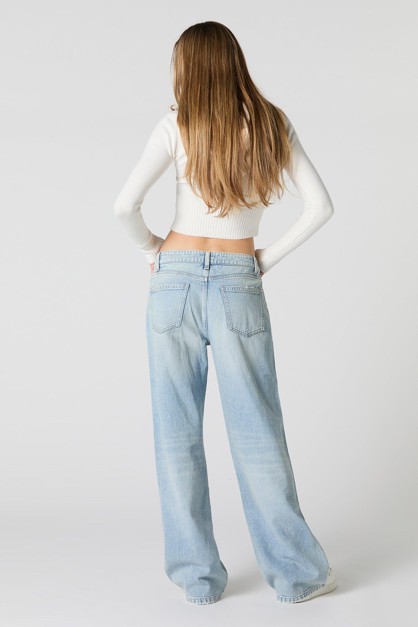 Medium Wash Low Rise Skater Jean Female Product Image