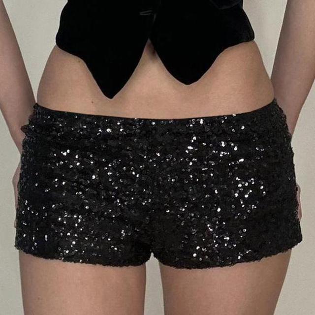 Low Rise Sequin Hot Pants Product Image