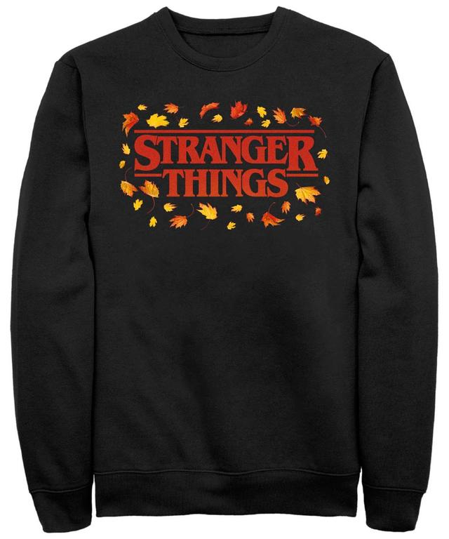 Mens Netflix Stranger Things Fall Logo Fleece Sweatshirt Product Image