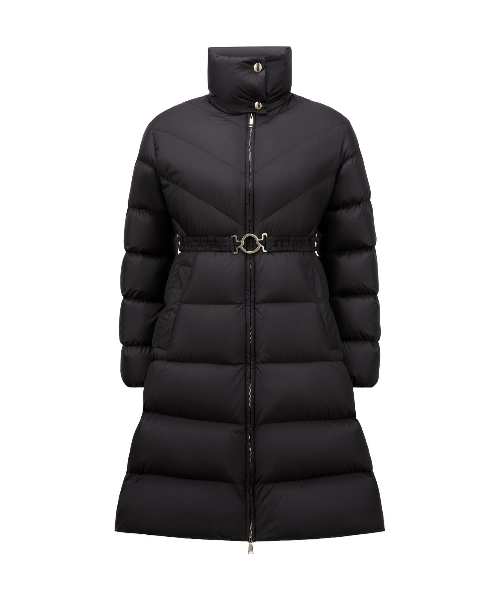 MONCLER Brou Brushed Nylon Puffer Coat In Black Product Image