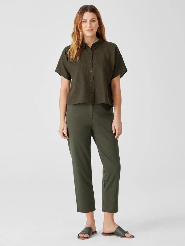 EILEEN FISHER Cotton Ponte Tapered Pantfemale Product Image