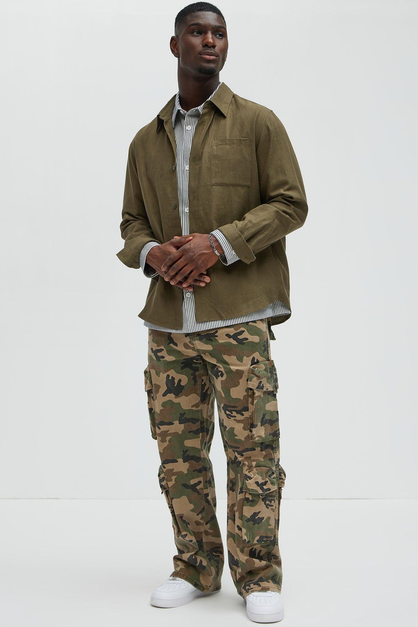 Shane Baggy Cargo Jeans - Camouflage Product Image