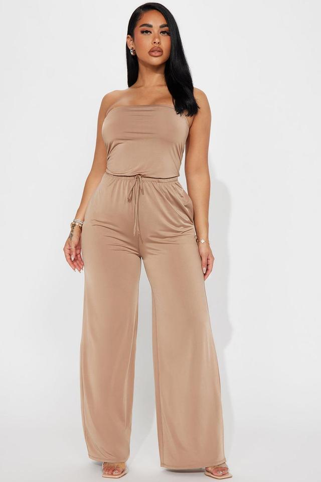 Vicki Jumpsuit - Taupe Product Image