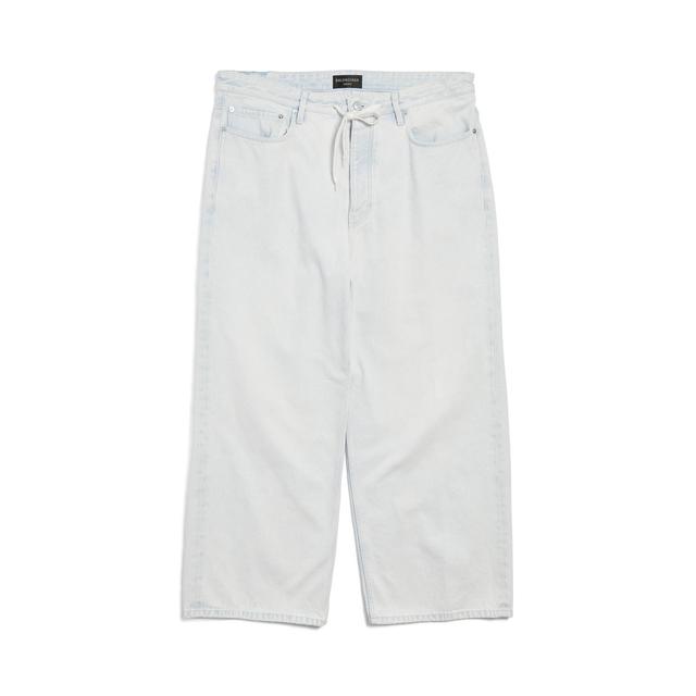 Men's Oversized Baggy Pants in Light Blue Product Image