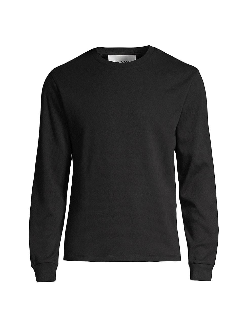 FRAME Duo Fold Long Sleeve Cotton T-Shirt Product Image