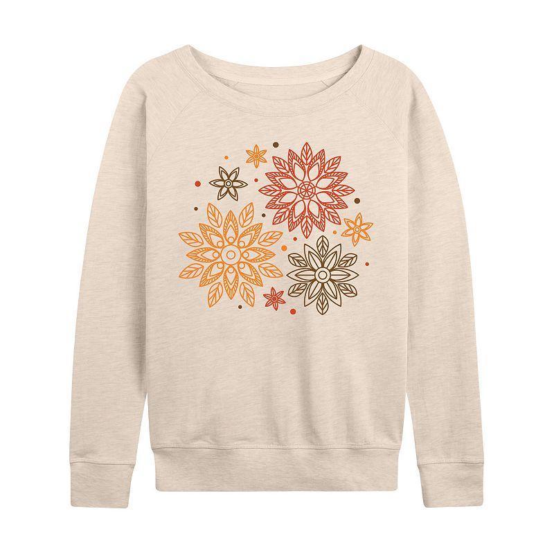 Womens Autumn Radial Design Slouchy Graphic Sweatshirt, Girls Product Image