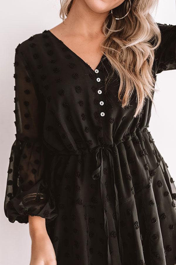 Dreaming Of Paris Shift Dress In Black Product Image