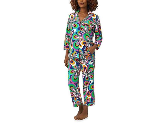 Bedhead PJs Trina Turk X Bedhead 3/4 Sleeve Cropped PJ Set (Shante) Women's Pajama Sets Product Image