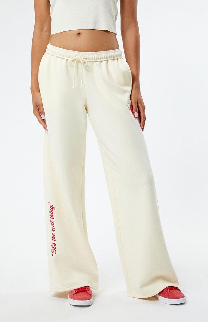 Coca-Cola Womens By PacSun Straight Leg Sweatpants - Brownedium Product Image