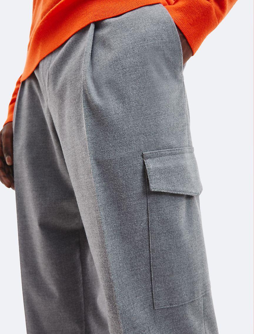 Soft Flannel Cargo Pants Product Image