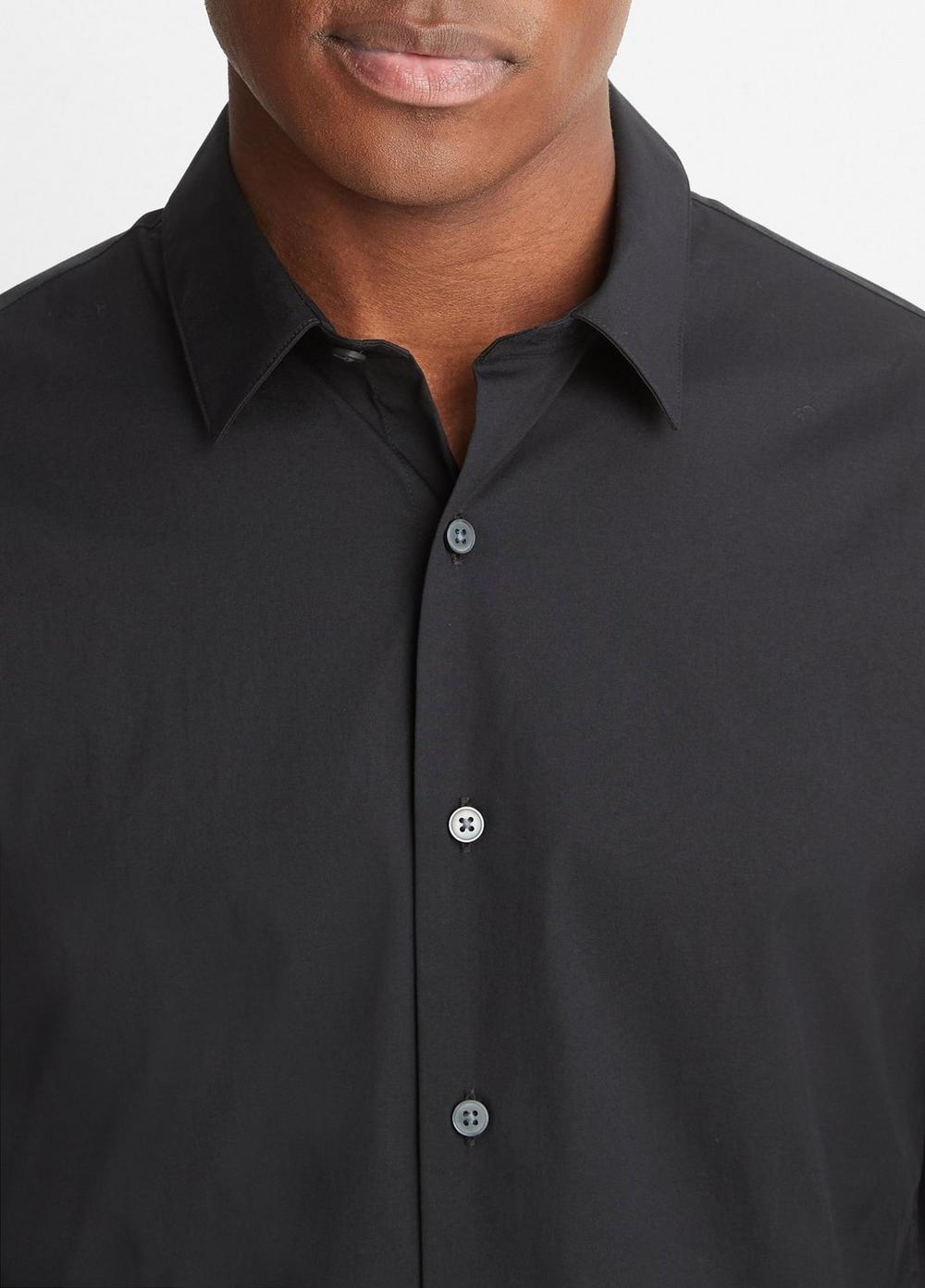 Cotton-Blend Long-Sleeve Shirt Product Image