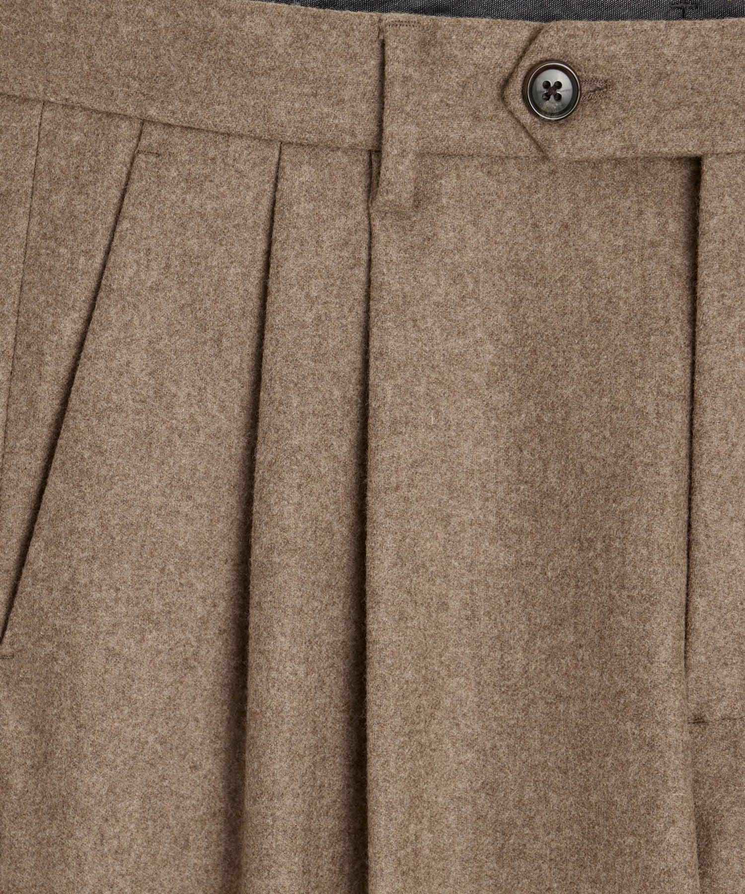 Italian Flannel Wythe Trouser in Chestnut Product Image