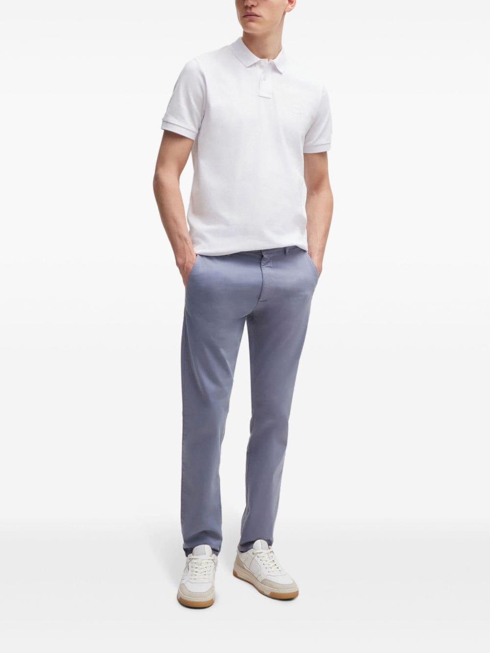 HUGO BOSS Logo-appliqué Polo Shirt In White Product Image