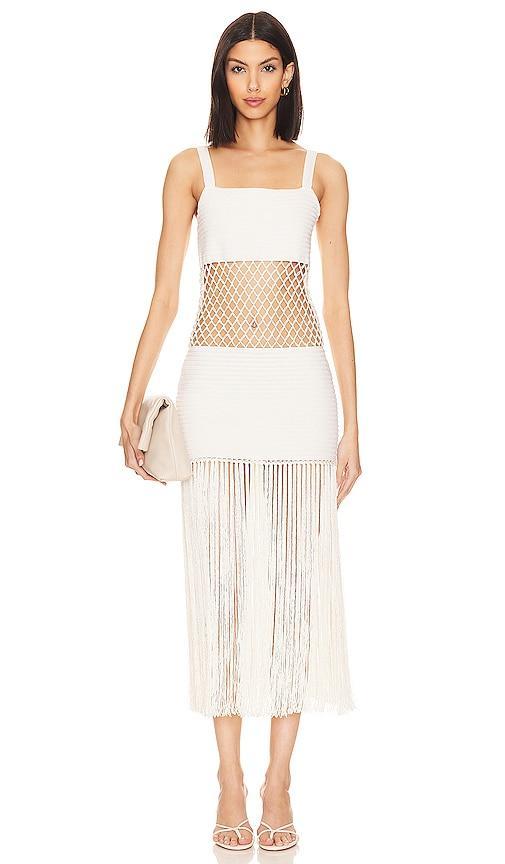 X Revolve Crochet Midi Dress Product Image