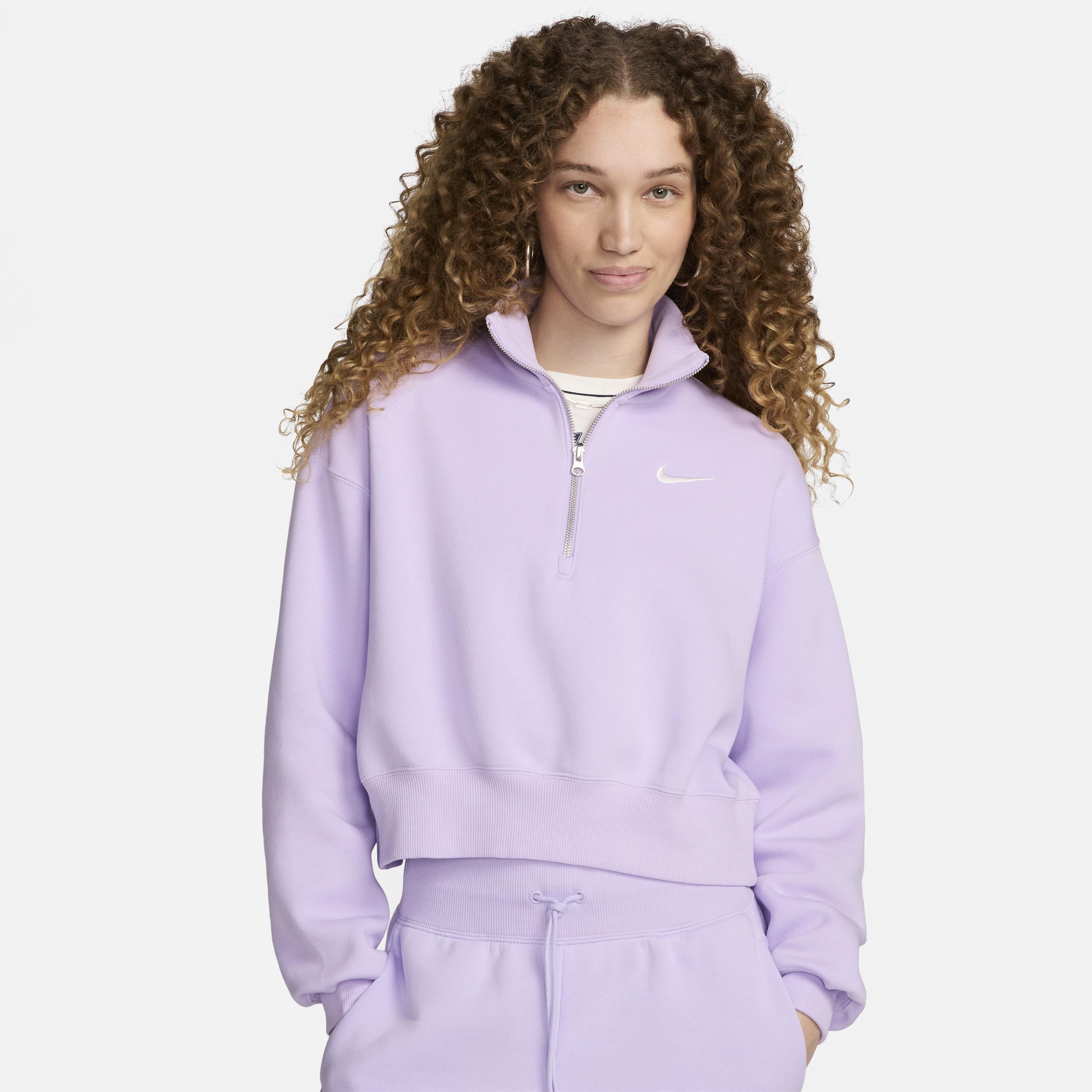 Women's Nike Sportswear Phoenix Fleece 1/2-Zip Cropped Sweatshirt Product Image