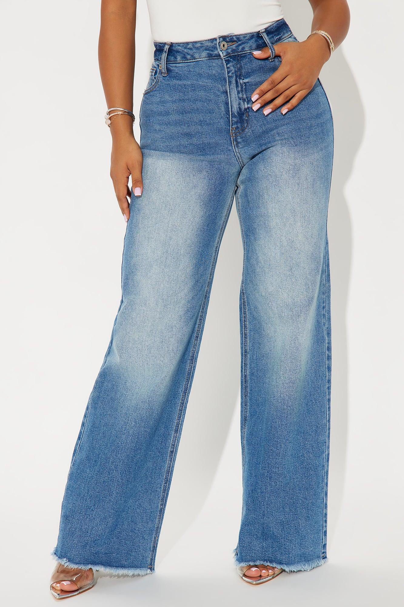 Not Playing Fair Wide Leg Jeans - Light Wash Product Image